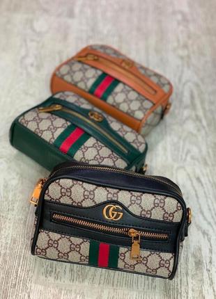 Сумка на пояс крос боді gucci гуччі бананка, поясні сумки1 фото