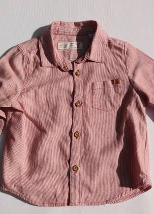 Zara. рубашка с длинным рукавом. 86 размер.