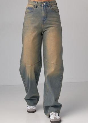Женские широкие джинсы 2366