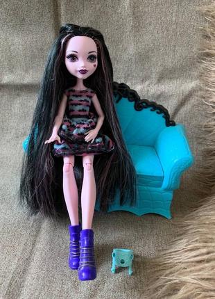 Монстер хай, monster high draculaura, оригинал, дракулаура + диван2 фото