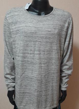 Стильный свитер серого меланжевого цвета с добавлением шерсти easy matalan с биркой