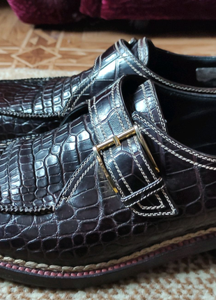 Туфлі зі шкіри крокодила2 фото