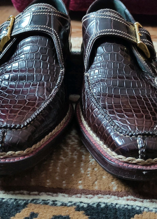 Туфлі зі шкіри крокодила7 фото