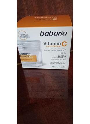 Крем для обличчя babaria viramin c face cream