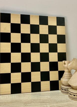 Класична шахова дошка з натуральної деревини1 фото