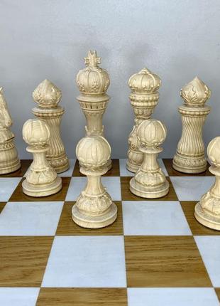 Шахові фігури "elegant classic" з деревини клена10 фото