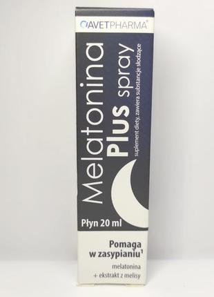 Спрей мелатонін плюс (melatonina plus spray) спрей 20ml, avet pha