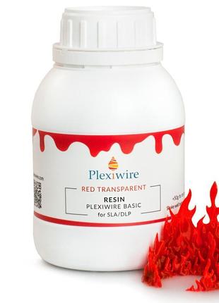 Фотополімерна смола plexiwire resin basic 0,5кг red прозора