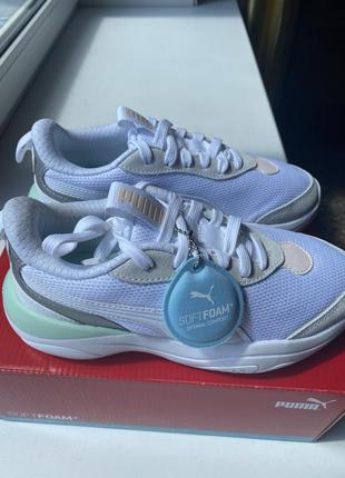 Кросівки puma white _mist green puma s