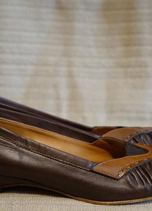 Элегантные очень мягкие комбинированные кожаные туфли barbieri италия  39 р.3 фото