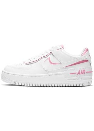 Кросівки nike air force 1 low shadow white magic flamingo