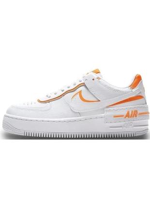 Кросівки nike air force 1 shadow “white – total orange”