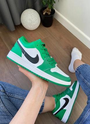 Кросівки nike air jordan 1 low “pine green”2 фото