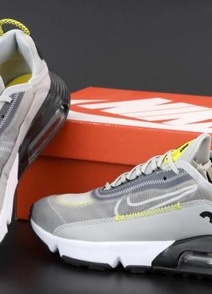 Кросівки nike air max 2090 “grey/yellow”4 фото