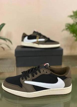 Кросівки nike sb dunk low x travis scott black/brown