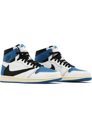 Кроссовки nike air jordan 1 high og sp fragment x travis scott2 фото