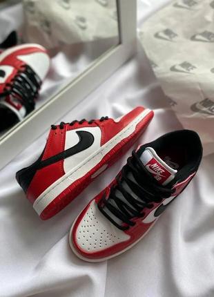 Кросівки nike air jordan dunk low red2 фото