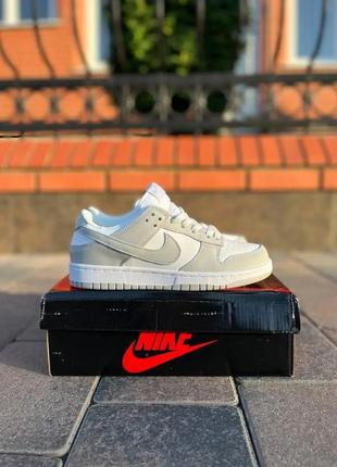 Кросівки nike dunk low grey fog