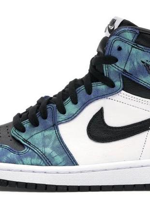 Кросівки nike air jordan 1 retro high "tie dye"1 фото