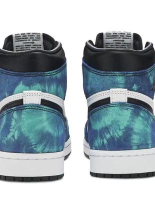 Кросівки nike air jordan 1 retro high "tie dye"3 фото