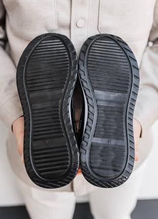 Мужские демисезонные кроссовки в стиле nike найк черные черно-белые текстиль эко-кожа летние, весенние 40-42 ntr3377 фото