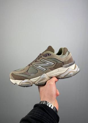 Замшевые кроссовки new balance 9060 mushroom4 фото