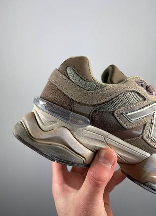 Замшевые кроссовки new balance 9060 mushroom10 фото