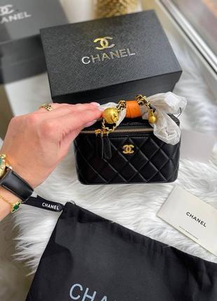 Трендовая сумка chanel premium черная сумочка5 фото