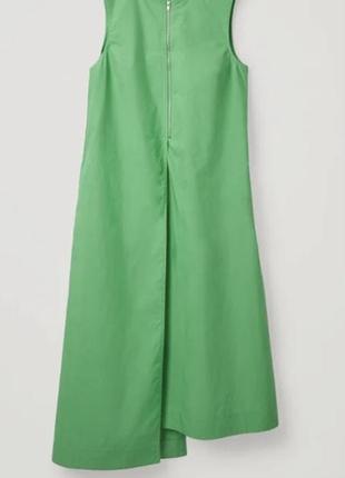 Сукня довга міді з бавовни вільна асиметрична2 фото
