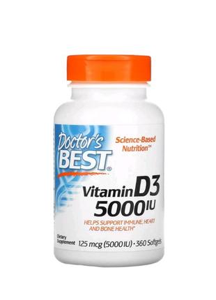 Витамин д3 / d3 5000 ме - 360 капсул / doctors best2 фото