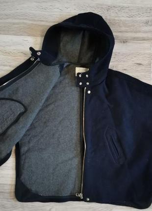 Стильное пальто пончо zara girls3 фото