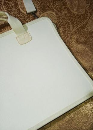 Сумка, портфель для документов, бумаг, альбомов, цвет белый 3