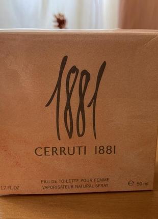 Туалетная вода cerruti 1881, 50ml, оригинал