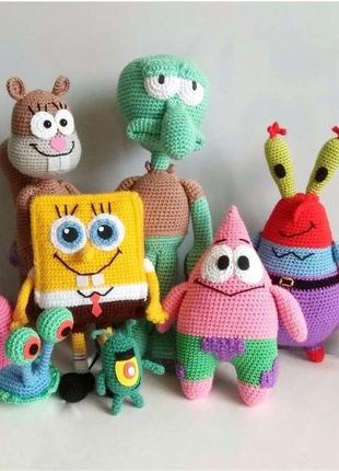Мягкая игрушка персонаж мультфильма "губка бобов". улитка герри