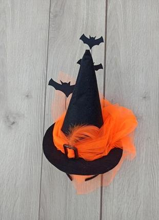 Шляпка ведьмы на обруче к хэллоуину8 фото