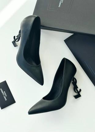 Шкіряні туфлі в стилі ysl yves saint laurent