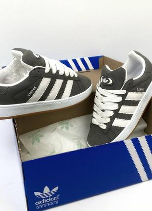 Adidas campus gray&amp;white