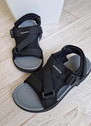 Спортивные сандалии босоножки текстиль на узкую ножку низкий подъем