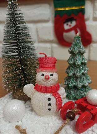 Новорічна композиція зі свічками. новорічний подарунок для дітей