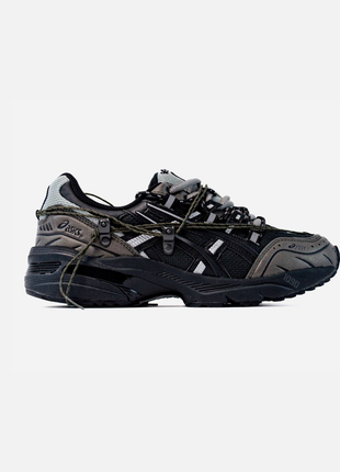 Кожаные кроссовки asics tiger gel-1090 x anderson bell black silver