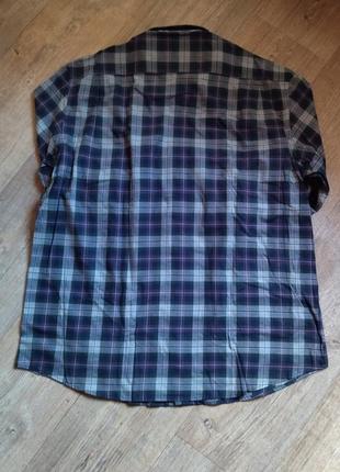 Классная котоновая рубашка в клетку westbury p.xl, замеры на фото7 фото