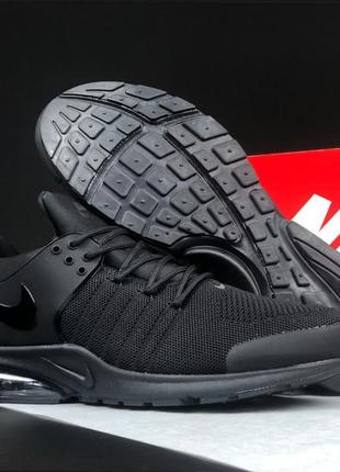 Nike air presto кроссовки 47 48 49 50 размер кеды мужские найкто прессто черные весенние осенние летние демисезонные качество низкие сетка легкие1 фото
