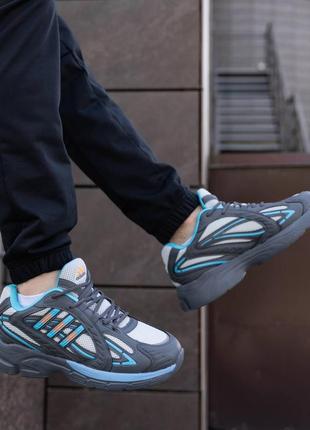 Кроссовки хорошего качества в стиле adidas responce grey blue9 фото