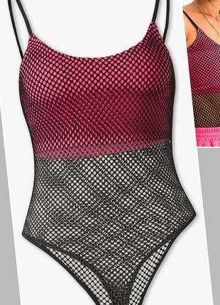 Яскарный боди сетка