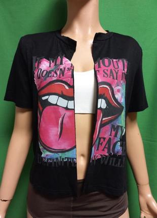 Avanova розрізана футболка з принтом