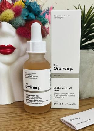 Оригінал the ordinary - lactic acid 10% + ha - пілінг з 10% молочною і гіалуроновою кислотою1 фото