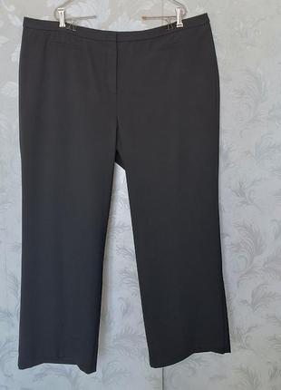 Р 28 / 62-64 базовые черный прямые штаны брюки большие батал длинные стрейчевые magic fit3 фото