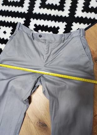Брюки мужские серые базовые прямые широкие mearks &amp; spencer man tailored fit, размер xl