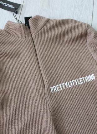 Боди в мягкий рубчик prettylittlething3 фото