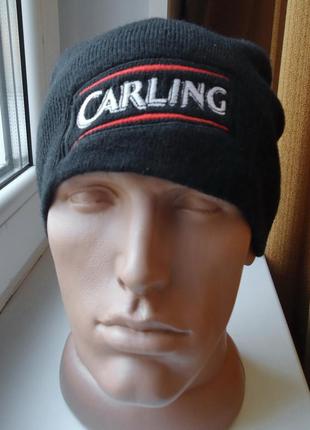 Шапка трикотажна carling чорна